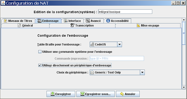 image de la fenêtre d'embossage