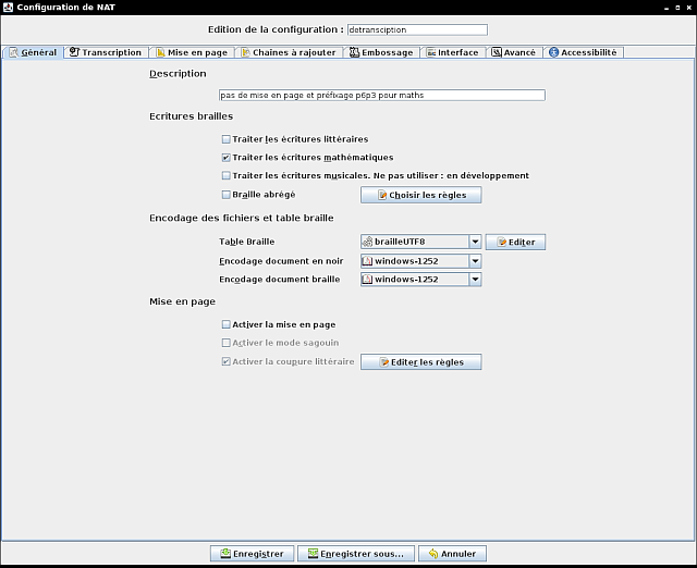 image de l'onglet général de la fenêtre d'options